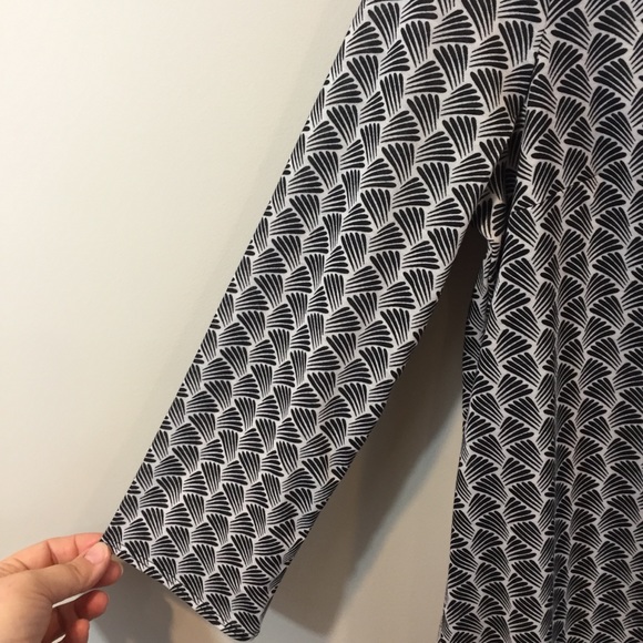 H&M Black & White Button Down Shirt Dress Small - Picture 6 of 8